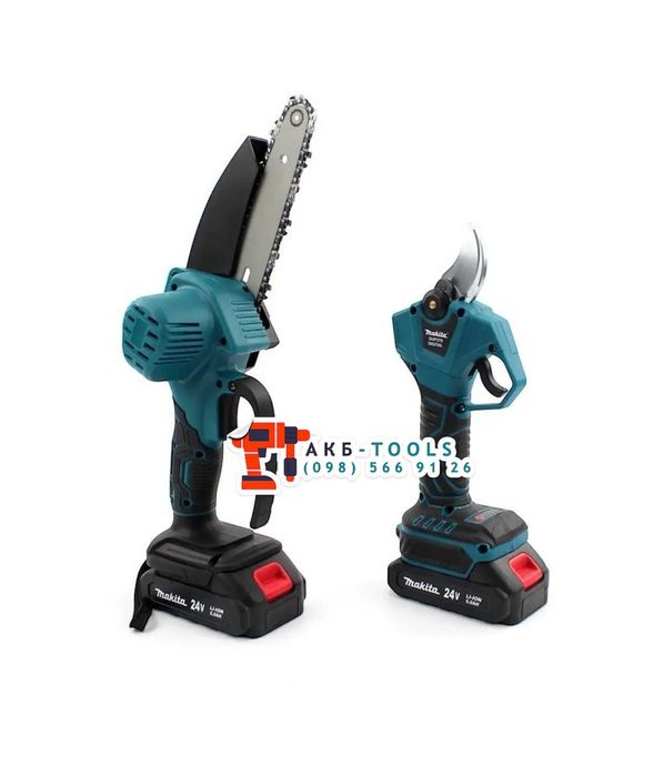 Набор Makita 3в1 Пила DUC155HN + Секатор DUP270 + Телескопічна штанга