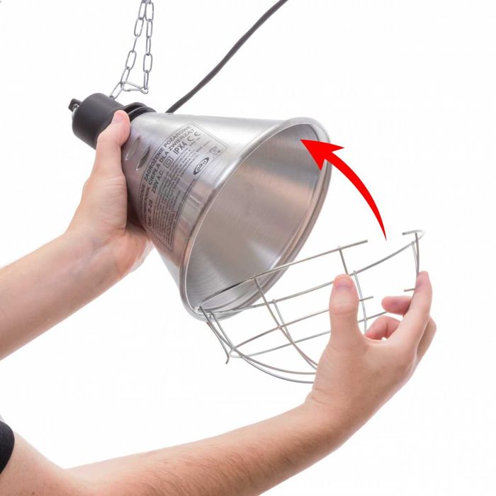 Lampa grzewcza sztuczna kwoka + promiennik ZESTAW