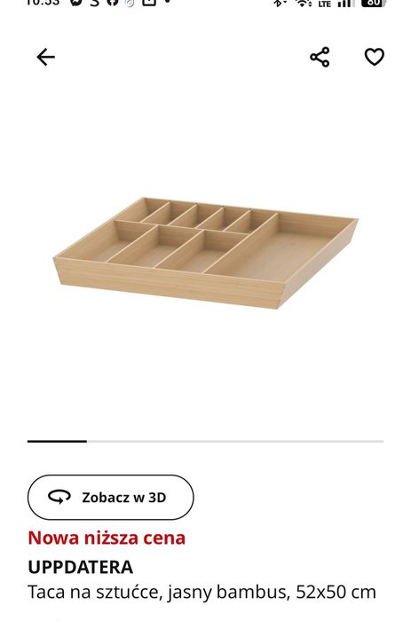Taca na sztućce  IKEA
