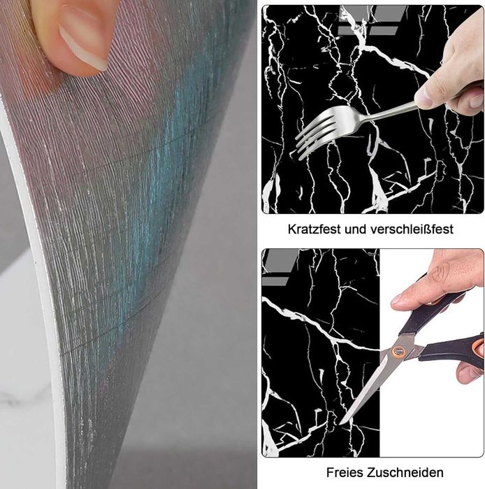 Płytki winylowe kafelki PCV samoprzylepne mozaika marmur 30x30 -18 szt