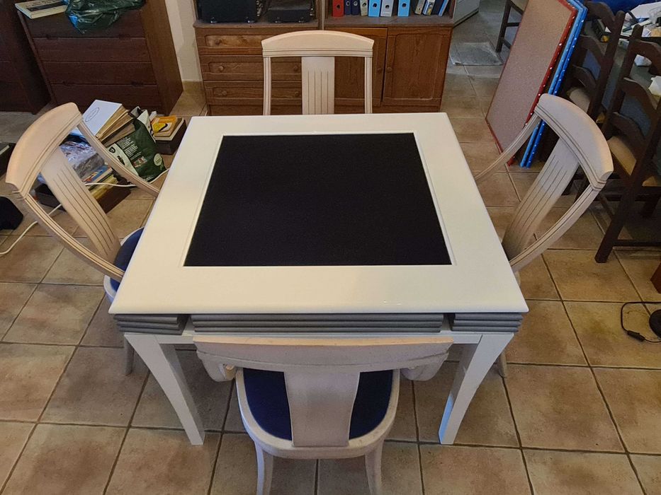 Mesa de jogo - Multijogos (Cartas, Poker, Xadrez e Damas)