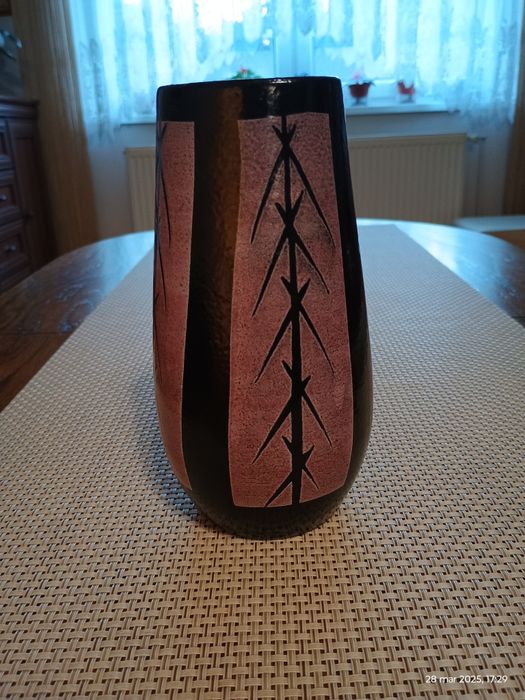 Oryginalny wazon ceramiczny /z 50 lat/- Strehla