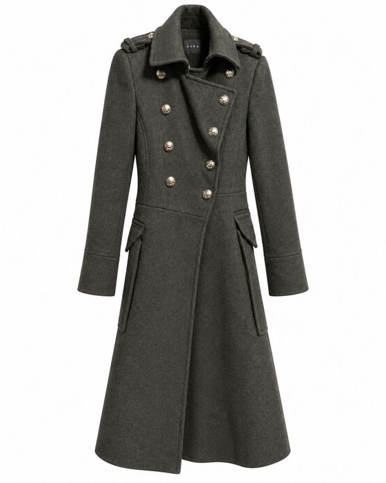 Sobretudo Zara Militar XS | Impecável