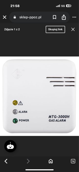 czujnik gazu MTG-3000H