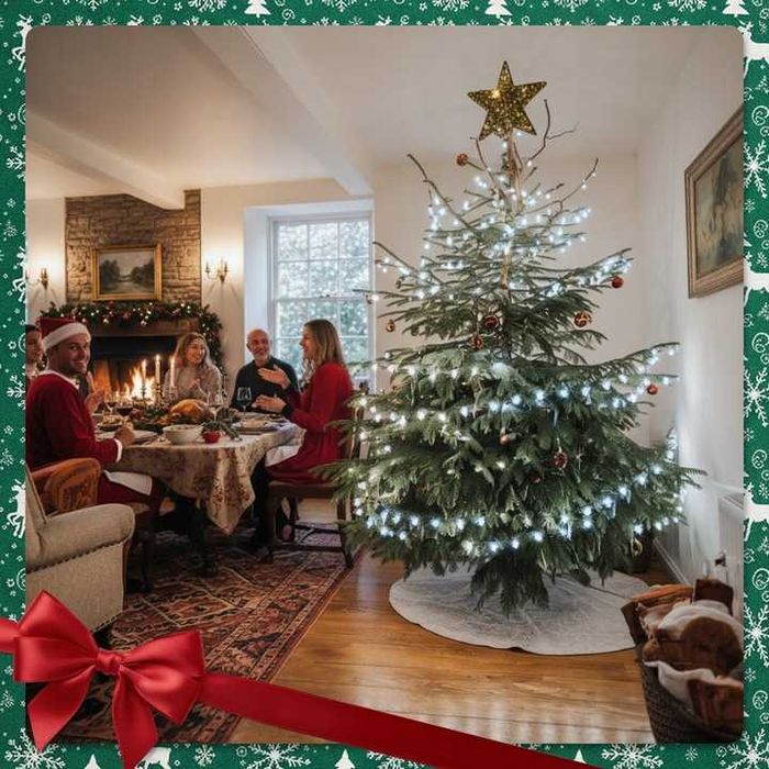 Lampki Choinkowe 500 Led | 35m Białe Zimne Świąteczne 8 Trybów