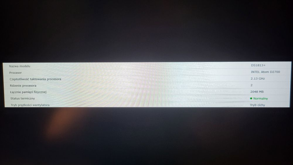 Synology DS1813+ HDD 5x4TB 14TB