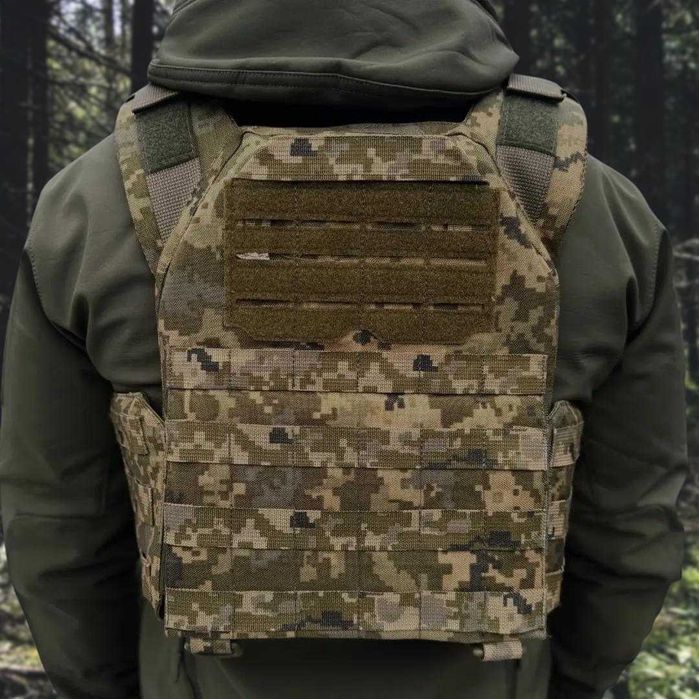 Плитоноска Warmor Gen.3 Pro ПІКСЕЛЬ + 3 підсумки під АК. Кордура.