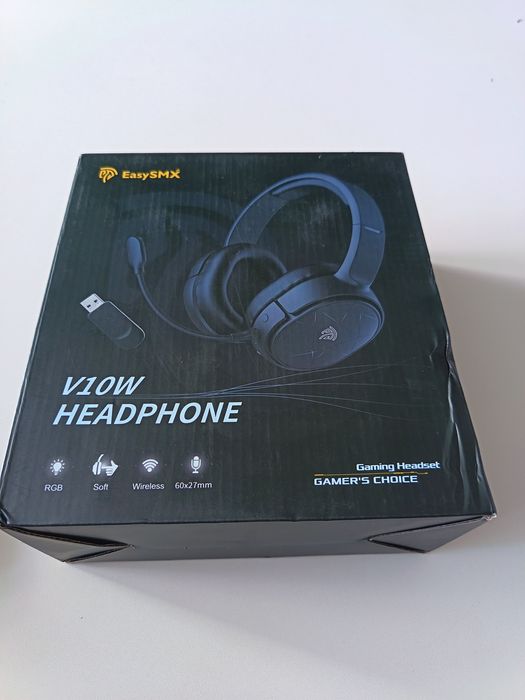 Słuchawki bezprzewodowe gamingowe EasySMX V10W / Captain 200 USB + Mikrofon