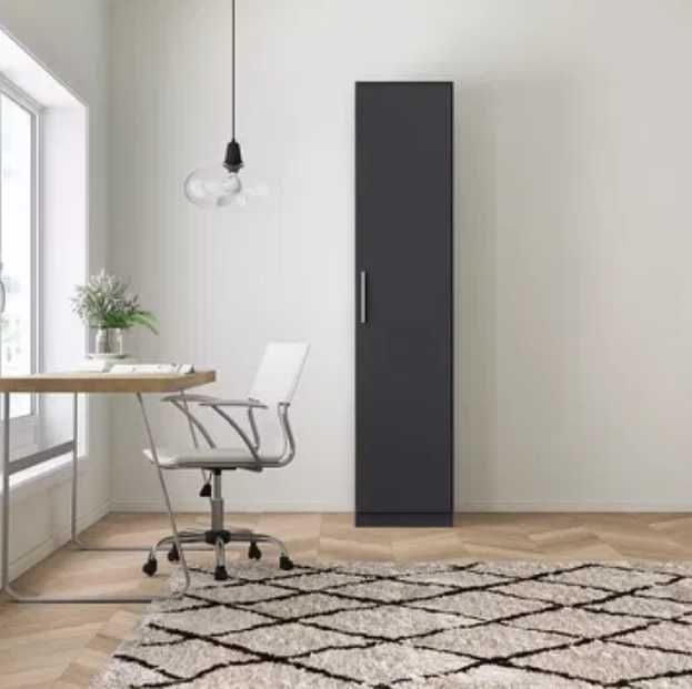 Nowoczesna szafka słupek w kolorze czarnym