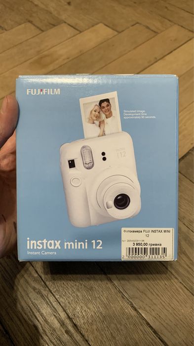 Фотокамера миттєвого друку Fujifilm Instax Mini 12 Clay White
