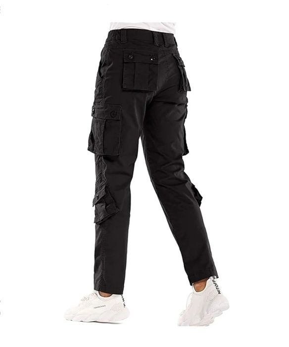 Generic Damskie spodnie bojówki czarne