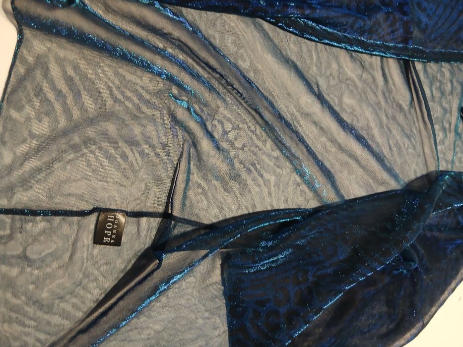 Joanna hope kardigan narzutka sylwester karnawał czarna niebieska