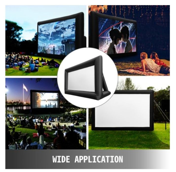 Tela de projetor portátil 3D externa para teatro ao ar livre