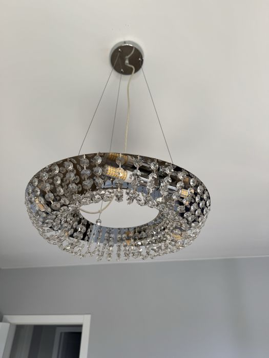 Lampa glamour z krysztalkami zyrandol