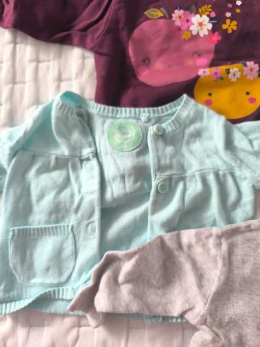 Bluza 2 sweterki dziewczynka 62