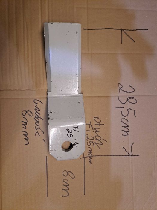 nóż do kosiarki sadowniczej tłuki rozdrabniacza fi 25mm