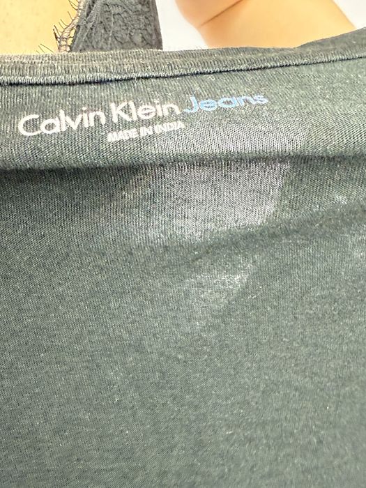 Czarny tshirt bluzka bawełniana Ck Calvin Klein rozmiar M