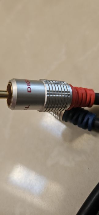 Kabel przewód 10m  RCA 2x czincz solidny gruby