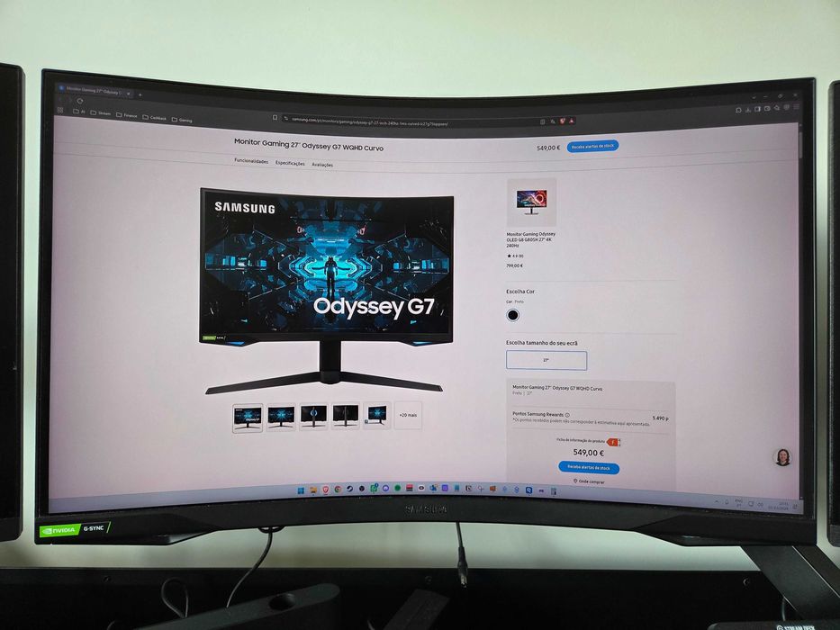 Samsung Odyssey G7 27 1ms QHD 2560x1440 240Hz