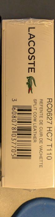 Cinto pele Lacoste 110cm