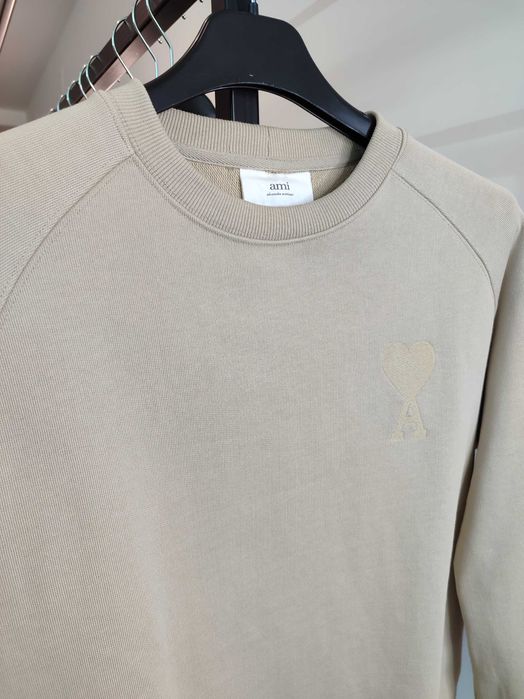 Світшот AMI Paris Broderie Sweatshirt Beige