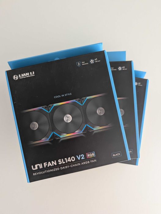 Lian Li Uni Fan SL140 V2 Black (6 unidades)
