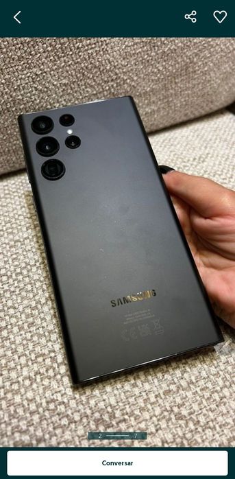 Samsung S22 ULTRA com caixa e garrantia usado 7meses como novo