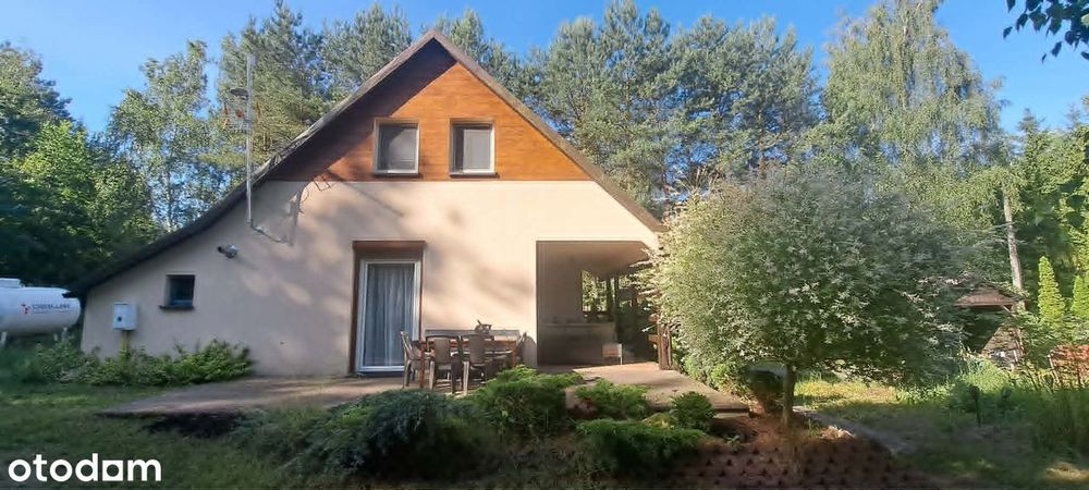 Dom drewniany, całoroczny nad Jeziorem Zdworskim | 80 m² | Matyldów