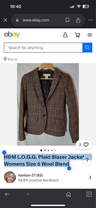 Стильний якісний жіночий піджак з латками L.O.G.G. by g&m label