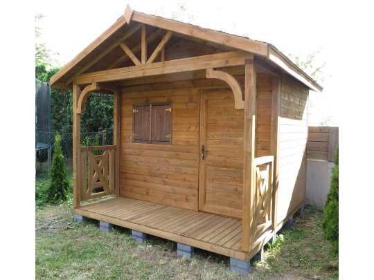 Domek drewniany narzędziowy,gospodarczy,ogrodowy,magazyn,taras, 3x3m