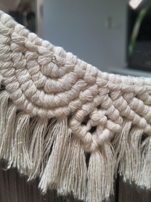Espelho em macramé 45cm