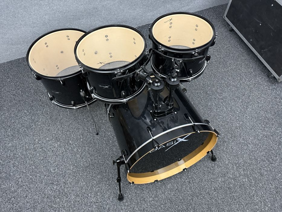 ++ BASIX Classic Custom Black - PERKUSJA Akustyczna zestaw werbel ++