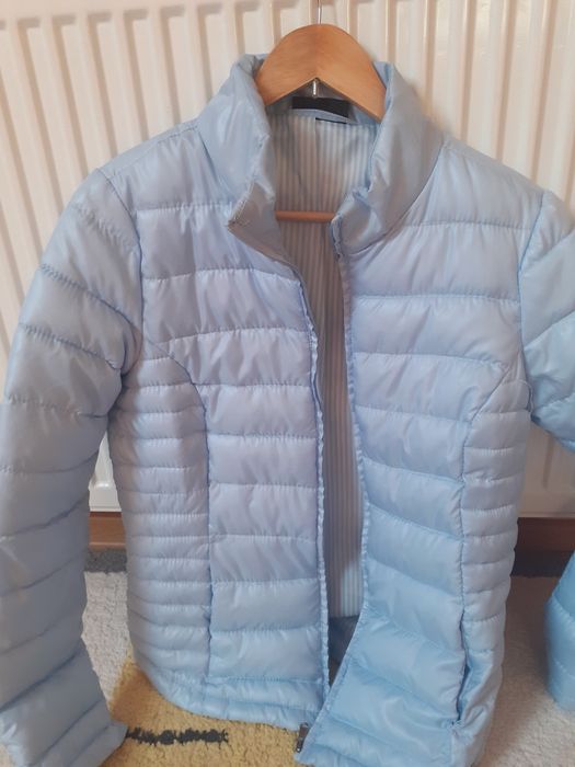 Błękitna lekka kurtka Janina rozm.38