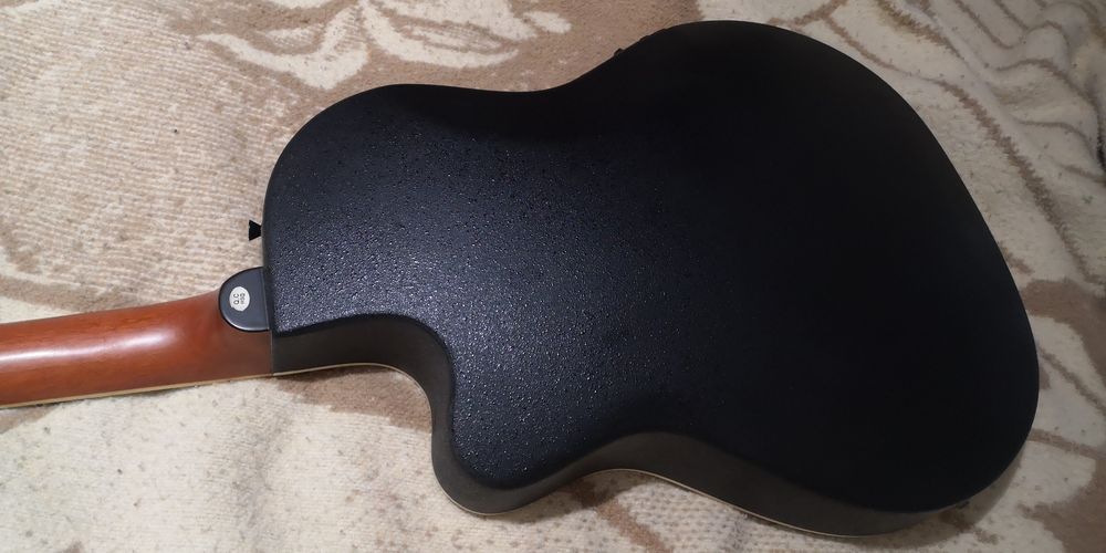 Stagg A2006-BK Shallow Bowl Electro-Acoustic Guitar - Black