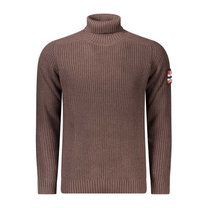 Nowy sweter męski Norway 1963 - rozmiar XL - brązowy