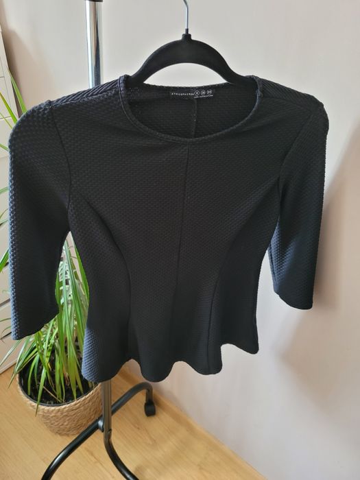 Klasyczna czarna bluzka rozmiar 34