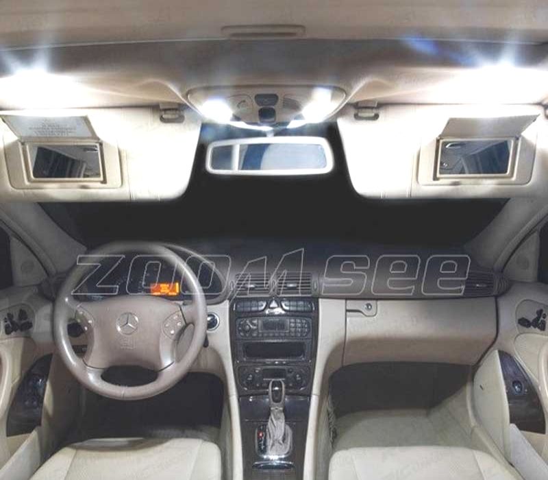 KIT COMPLETO DE 16 LÂMPADAS LED INTERIOR MERCEDES CLK CLASE W208 CLK320 CLK430 CLK55 AMG 98-02