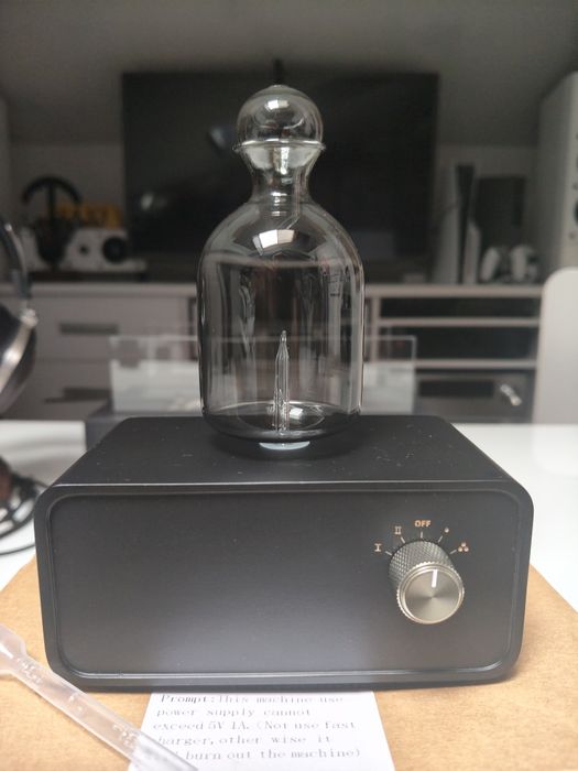 Nowy Elegancki czarny dyfuzor nebulizujący do olejków – Aromaterapia