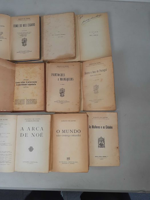 Lote 2 de livros do autor: Augusto de Castro Ref: CE 1 (Ler descriçao)