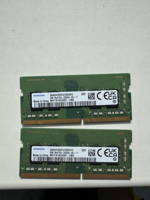 Samsung ОЗУ, DDR4, 8 GB, 3200 MHz, (x2=16gb).