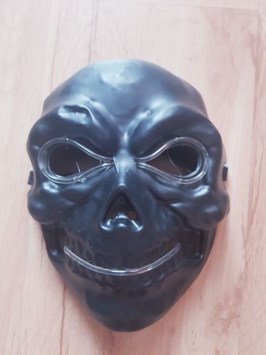 ŚWIECĄCA Plastikowa maska na twarz Kosciotrup