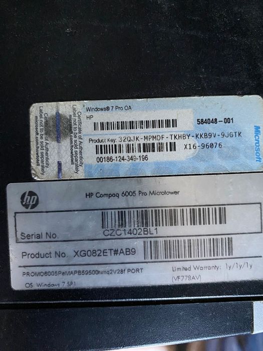 Computador desktop hp compaq 6005 AMD