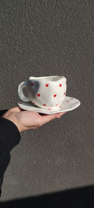 Чашка з блюдцем комплект
