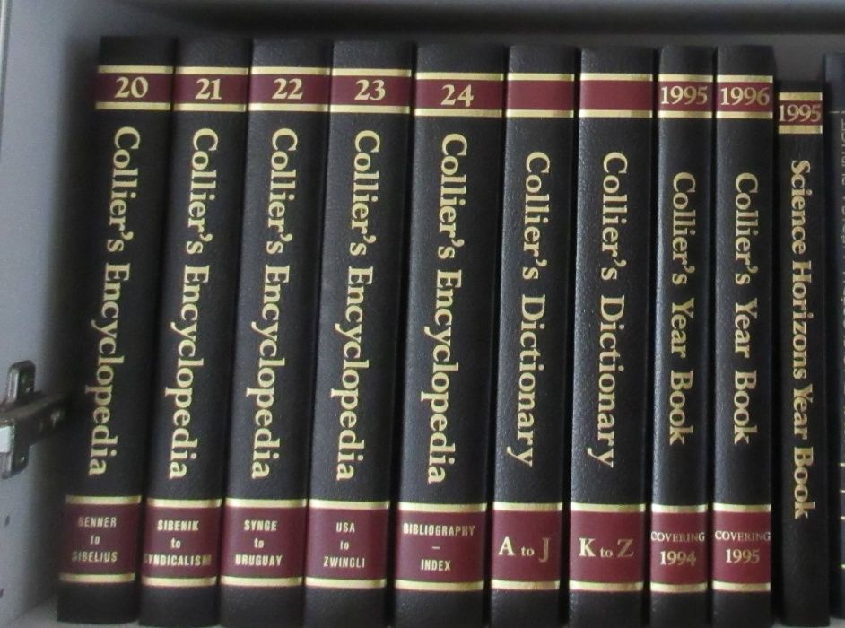 Enciclopédia Collier's Edição 1996 24 Volumes+ 5 Volumes Collier's.