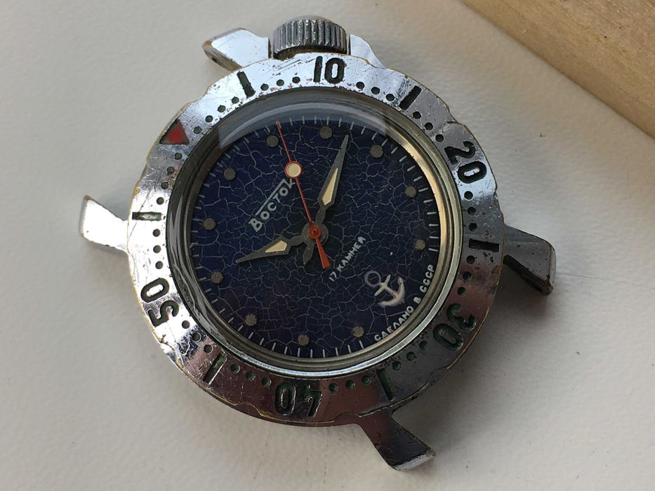 Часы водонепроницаемые Восток юношеские якорь СССР рабочие