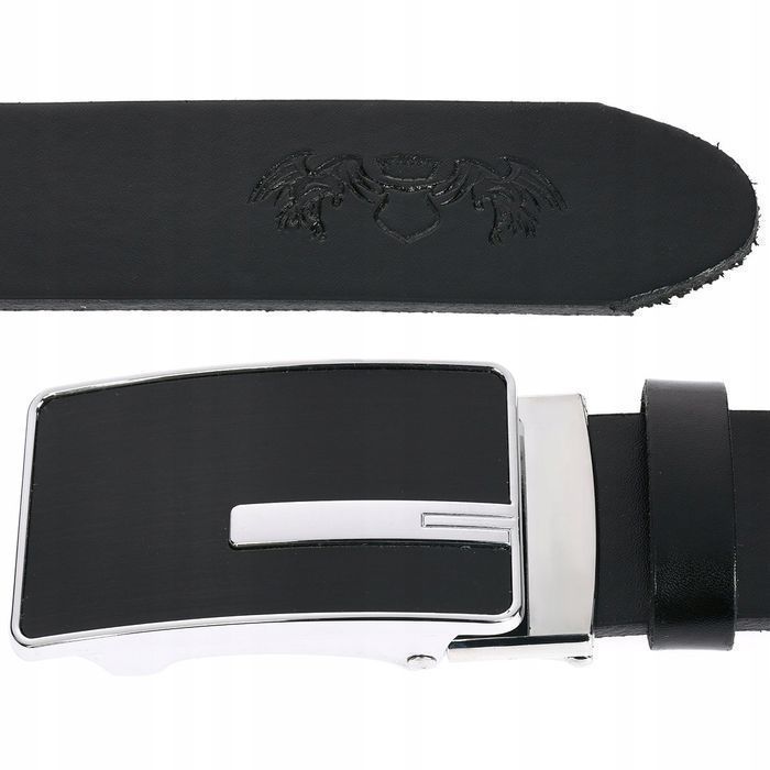 Beltimore męski pasek 130 cm skórzany klamra automatyczna do garnituru