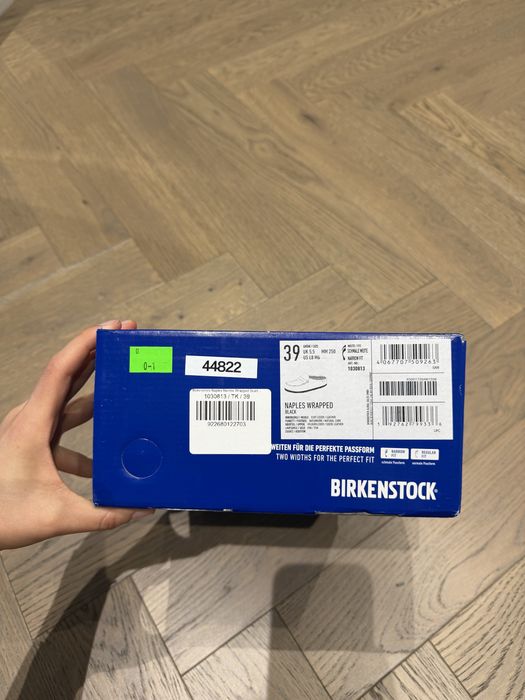 Birkenstock Naples Wrapped Black, розмір 39, 25 см