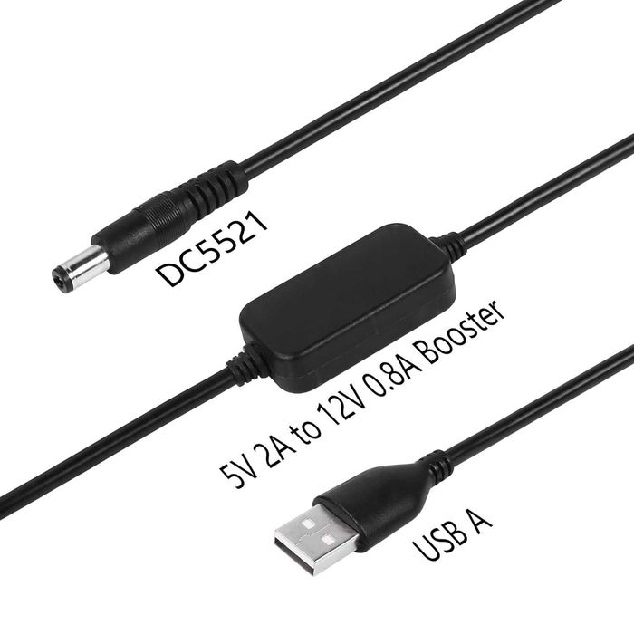 CERRXIAN DC 5 V do DC 12 V kabel USB konwerter podwyższający napięcie