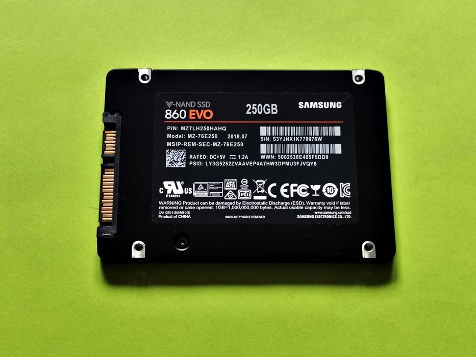 SSD 250GB Samsung 860 EvO
