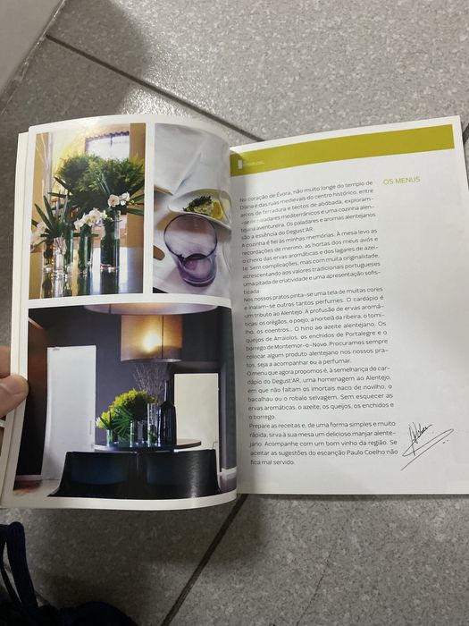 Livro OS MENUS DO CHEF de António Nobre